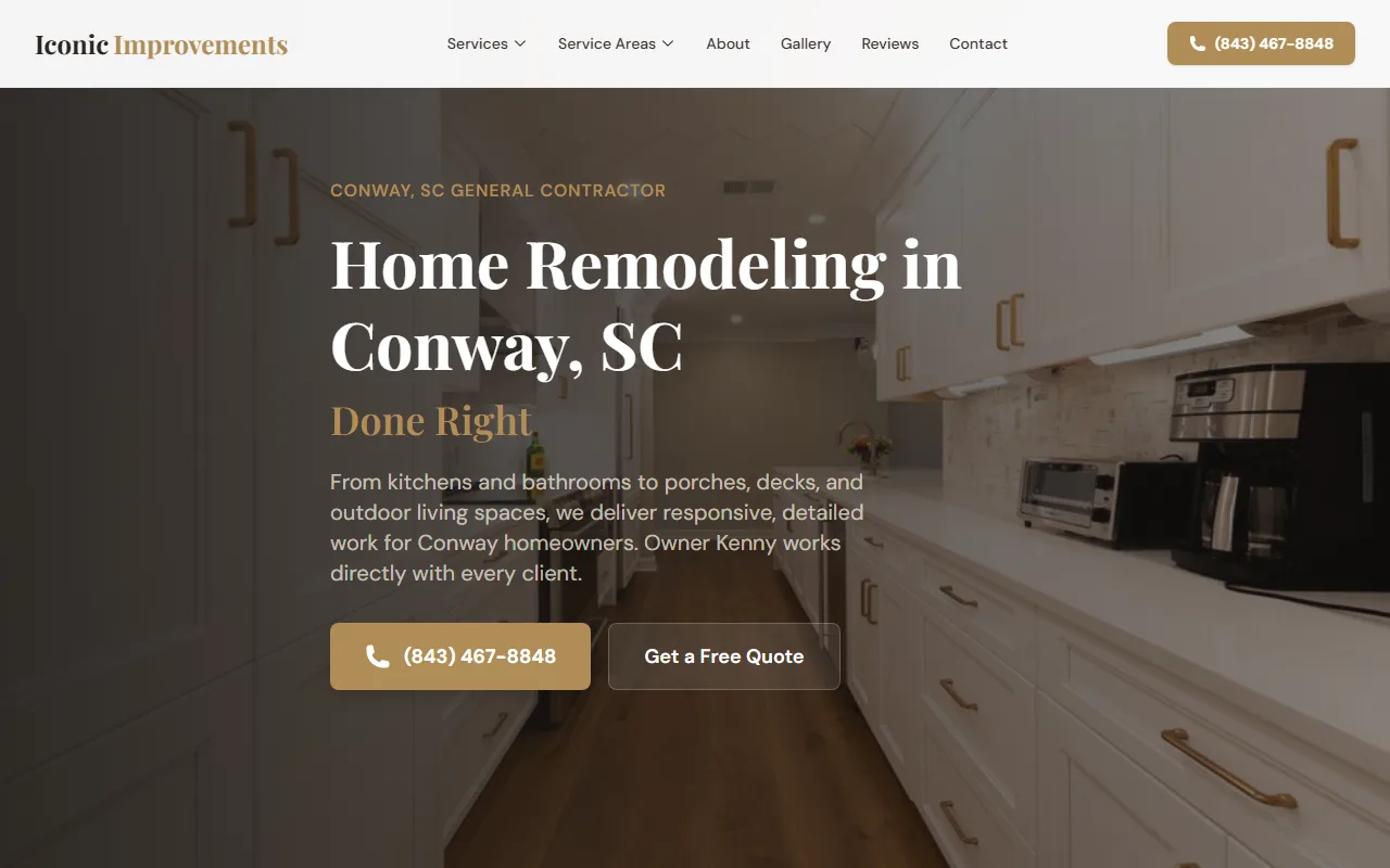 Iconic Improvements website